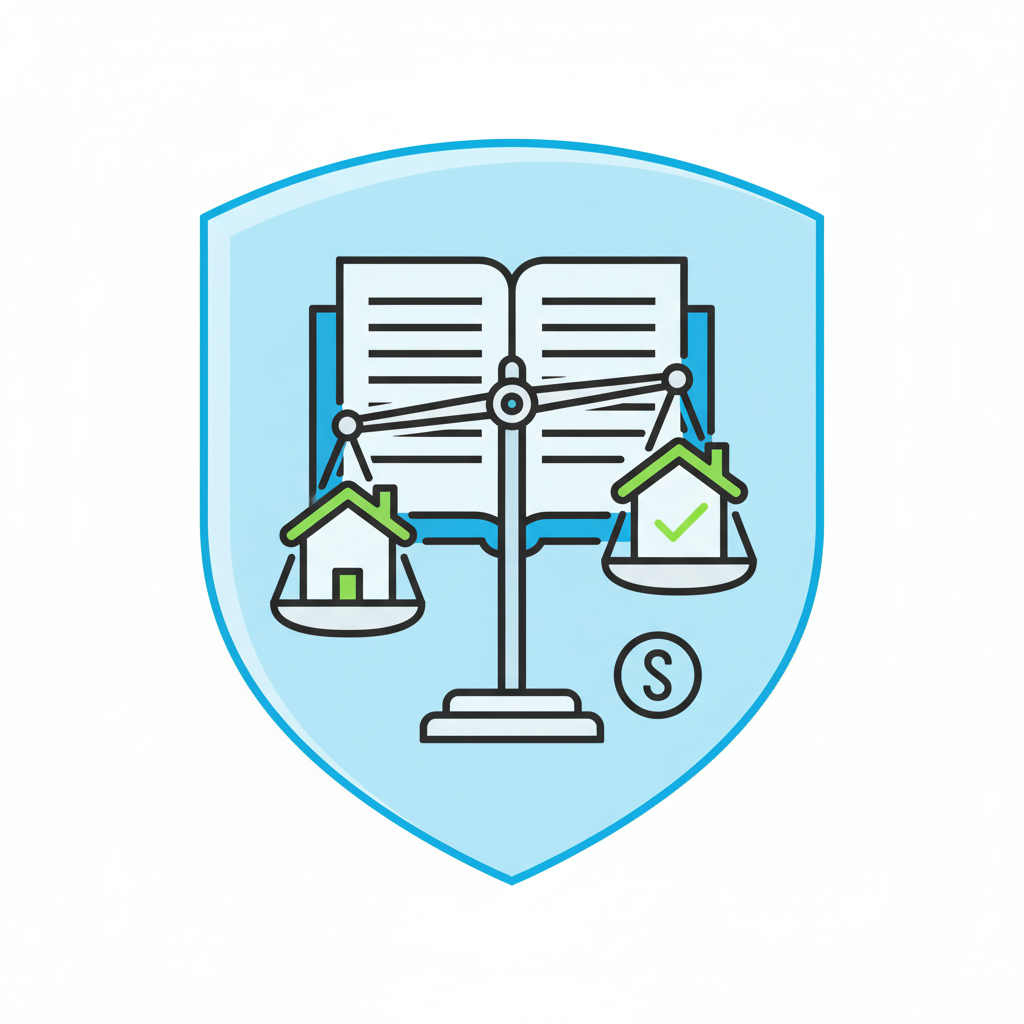 Symbolische Darstellung von Transparenz und sicherer Verwaltung in der Immobilienverwaltung